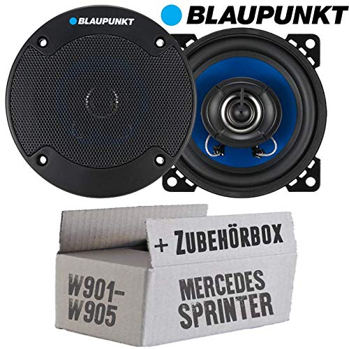 Mercedes Sprinter Front - Lautsprecher Boxen Blaupunkt ICx402-10cm 2-Wege Auto 100mm Einbauzubehör - Einbauset von JUST SOUND best choice for caraudio