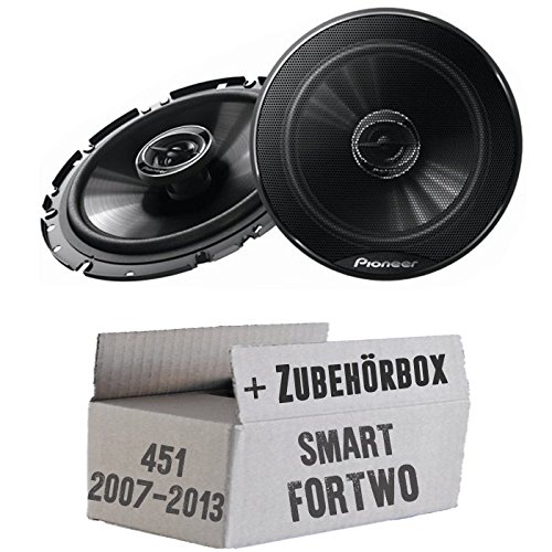 Smart ForTwo 451 Front - Pioneer TS-G1720F - 16,5cm 2-Wege Koaxe Lautsprecher - Einbauset von JUST SOUND best choice for caraudio