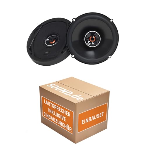 Lautsprecher Boxen Einbauset passend mit JBL Club 6522 | 2-Wege | 16,5cm Koax Auto Einbauzubehör für VW Touran 1 Heck von JUST SOUND best choice for caraudio