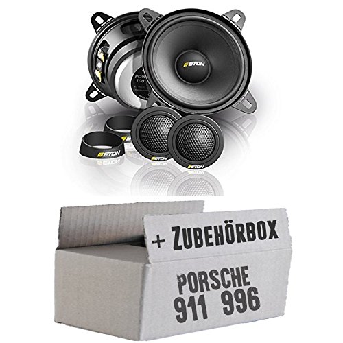 Eton POW 100.2 Compression - 2-Wege Lautsprecher System - Einbauset passend für Porsche 911 (996) - justSOUND von JUST SOUND