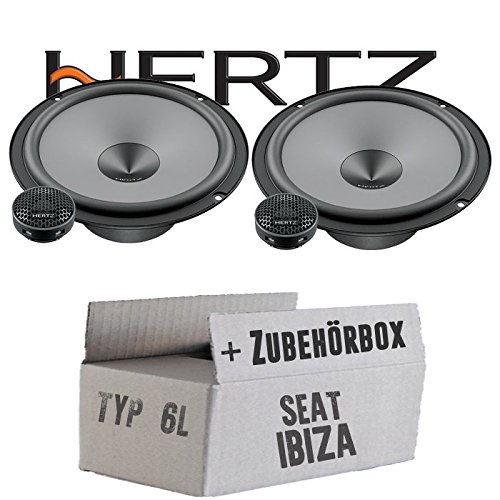 Hertz K 165 - KIT - 16,5cm Lautsprecher Komposystem - Einbauset passend für Seat Ibiza 6L Front Heck - justSOUND von JUST SOUND