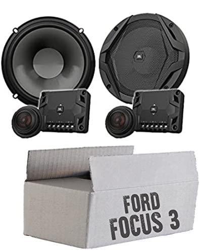 JBL GX600C | 2-Wege | 16,5cm Lautsprecher System - Einbauset passend für Ford Focus 3 Front Heck - justSOUND von JUST SOUND