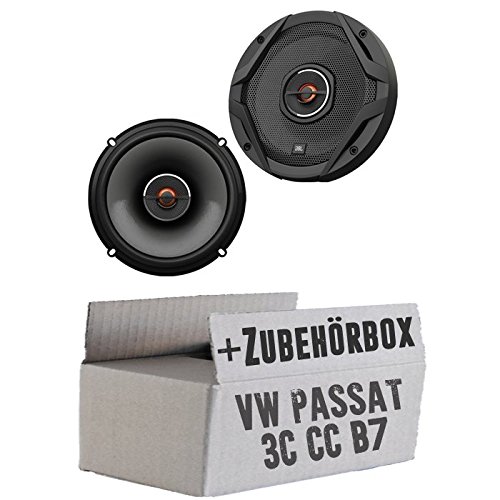 JBL GX602 | 2-Wege | 16,5cm Koax Lautsprecher - Einbauset passend für VW Passat 3C CC B6 B7 Heck - justSOUND von JUST SOUND