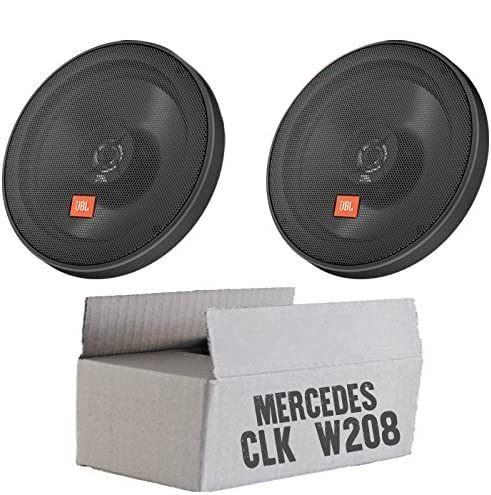 JBL STAGE2 624 | 2-Wege | 16,5cm Koax Lautsprecher - Einbauset passend für Mercedes CLK W208 Front - justSOUND von JUST SOUND