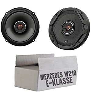 JUST SOUND Lasse W210 Heck Ablage - JBL GX602 | 2-Wege | 16,5cm Koax Lautsprecher - Einbauset passend für Mercedes E-Klasse Best Choice for caraudio von JUST SOUND