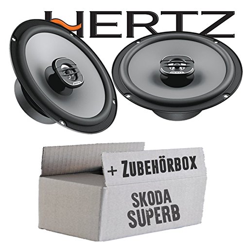 Lautsprecher Boxen Hertz X 165-16,5cm Koax Auto Einbauzubehör - Einbauset passend für Skoda Superb Front Heck - justSOUND von JUST SOUND