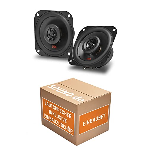 Lautsprecher Boxen JBL Stage2 424 | 2-Wege | 10cm Koax Auto Einbauzubehör - Einbauset passend für Mercedes W123 Front - justSOUND von JUST SOUND