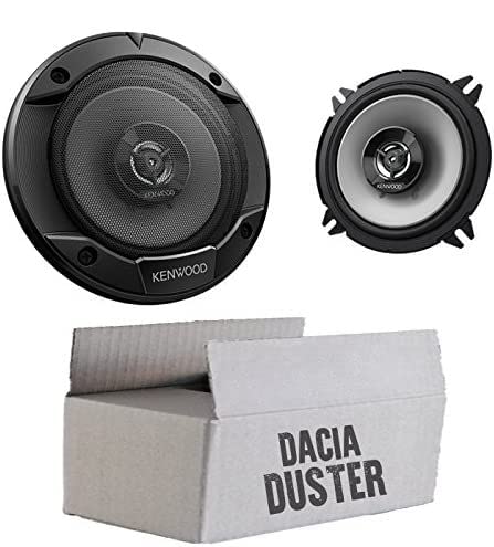 Lautsprecher Einbauset mit Kenwood KFC-S1366-13cm 2-Wege Koax Boxen inkl. Einbauzubehör - passend für Dacia Duster von JUST SOUND