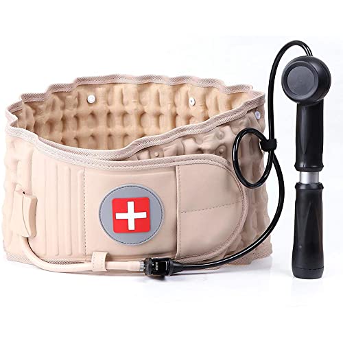 JUSTINZZ Aufblasbarer Lendengürtel - Gürtel Dekompressionsgürtel Spinal Air Traction Belt Aufblasbar Lumbar Decompression Einheitsgröße Für 29-49 Zoll Taillenumfang von JUSTINZZ