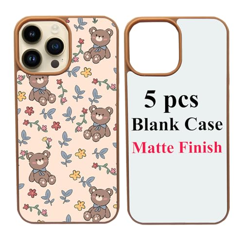 JUSTRY 5 Sets Sublimation Blanks Phone Case Bulk Covers Compatible with iPhone 13 Pro Max, 6.7 Inch, 2 in 1 2D DIY Clear Case Soft Rubber Cover+Inserts Matte,Easy to Sublimate Customized Sub JUSTRY 5 Sets Sublimation Blanks Phone Case Bulk Covers Compatible with iPhone 13 Pro Max, 6.7 Inch, 2 in 1 2D DIY Clear Case Soft Rubber Cover+Inserts Matte,Easy to Sublimate Customized Sub von JUSTRY