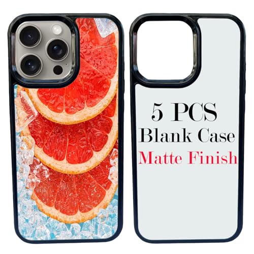 JUSTRY 5 Sets Sublimationsdruck-Blanko-Handyhüllen für iPhone 16 Pro Max, 17,5 cm, 2-in-1, 2D-DIY-TPU-Blanko-Handyhülle, weiche Gummi-Abdeckung + Einsätze, matt, einfach zu sublimieren JUSTRY 5 Sets Sublimationsdruck-Blanko-Handyhüllen für iPhone 16 Pro Max, 17,5 cm, 2-in-1, 2D-DIY-TPU-Blanko-Handyhülle, weiche Gummi-Abdeckung + Einsätze, matt, einfach zu sublimieren von JUSTRY