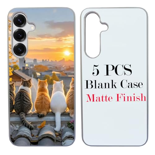 JUSTRY 5 x Sublimationsdruck-Handyhüllen für Samsung Galaxy S24 FE, einfach zu sublimieren, 2-in-1-2D-Hülle, weiches Gummi, bedruckbar, Sub-Wärmeübertragungs-Handyhülle, matt, Großhandelspackung JUSTRY 5 x Sublimationsdruck-Handyhüllen für Samsung Galaxy S24 FE, einfach zu sublimieren, 2-in-1-2D-Hülle, weiches Gummi, bedruckbar, Sub-Wärmeübertragungs-Handyhülle, matt, Großhandelspackung von JUSTRY