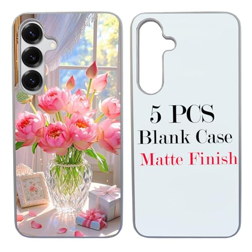 JUSTRY 5 x Sublimationsdruck-Handyhüllen für Samsung Galaxy S25, einfach zu sublimieren, 2-in-1-2D-Hülle, weiches Gummi, bedruckbar, Sub-Wärmeübertragungs-Handyhülle, matt, Großhandelspackung JUSTRY 5 x Sublimationsdruck-Handyhüllen für Samsung Galaxy S25, einfach zu sublimieren, 2-in-1-2D-Hülle, weiches Gummi, bedruckbar, Sub-Wärmeübertragungs-Handyhülle, matt, Großhandelspackung von JUSTRY