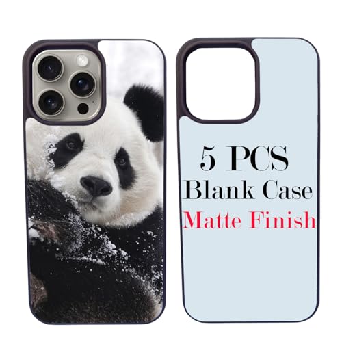 JUSTRY 5 x Sublimationsdruck-Rohlinge, bedruckbare Handyhülle, entworfen für iPhone 16 Pro Max, weiche Gummi-Hülle + Aluminiumeinsatz, individuell bedruckbar, rutschfest, stoßfest, Violett JUSTRY 5 x Sublimationsdruck-Rohlinge, bedruckbare Handyhülle, entworfen für iPhone 16 Pro Max, weiche Gummi-Hülle + Aluminiumeinsatz, individuell bedruckbar, rutschfest, stoßfest, Violett von JUSTRY