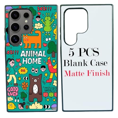 JUSTRY Sublimationsdruck-Handyhüllen für Samsung Galaxy S24 Ultra, einfach zu sublimieren, 2D-Hülle, weiches Gummi, bedruckbar, Sub-Wärmeübertragung, 5 Stück JUSTRY Sublimationsdruck-Handyhüllen für Samsung Galaxy S24 Ultra, einfach zu sublimieren, 2D-Hülle, weiches Gummi, bedruckbar, Sub-Wärmeübertragung, 5 Stück von JUSTRY