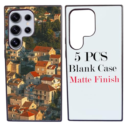 JUSTRY Sublimationsdruck-Handyhüllen für Samsung Galaxy S24 Ultra, einfach zu sublimieren, 2D-Hülle, weiches Gummi, bedruckbar, Sub-Wärmeübertragung, 5 Stück JUSTRY Sublimationsdruck-Handyhüllen für Samsung Galaxy S24 Ultra, einfach zu sublimieren, 2D-Hülle, weiches Gummi, bedruckbar, Sub-Wärmeübertragung, 5 Stück von JUSTRY