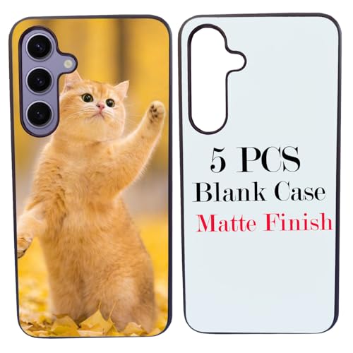 JUSTRY Sublimationsdruck-Handyhüllen für Samsung Galaxy S25 Plus, einfach zu sublimieren, 2D-Hülle, weiches Gummi, bedruckbar, Sub-Wärmeübertragung, 5 Stück von JUSTRY