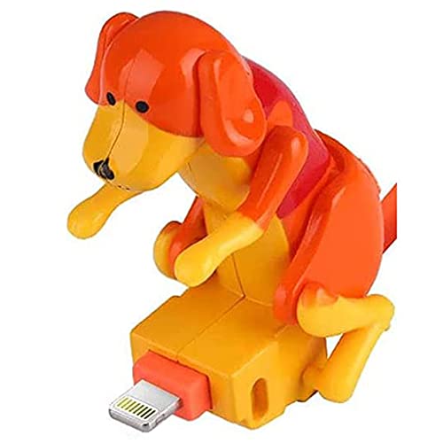 Funny Humping Dog Fast Charger Cable Strey Dog Charging Cable Dog Toy Smartphone USB Cable Charger (Orange, Type-C) von JUUCWOUT