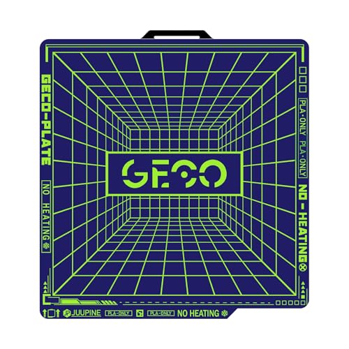 2025 Upgraded supertack build plate GECO Plate PLA Plate (No Heating) Compatible with Bambu-Lab P1P/P1S/X1C/X1E/A1 3D Printer 257X257mm Magnetic Spring Steel 0℃ Printing Hot Bed von JUUPINE