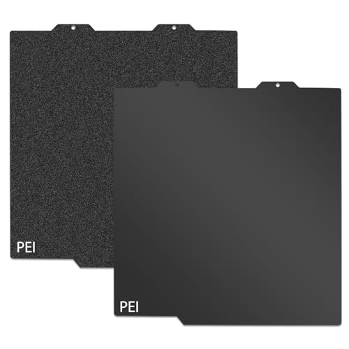 JUUPINE Für Bambu Lab A1 Mini-PEI-Bauplatte, doppelseitige beheizte Plattform aus Federstahl, flexible Plattform 184 x 184 mm, glattes schwarzes PEI + strukturierte schwarze PEI-Druckplatte von JUUPINE