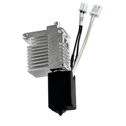 JUUPINE Verbessertes Kobra 3 Pro 3D-Drucker-Extruder-Kit, Hot-End-Kit mit Kühlkörper (vormontiert), eingebauter Keramik-Heizthermistor, 0,4 mm Düse aus gehärtetem Stahl und Silikonsocke von JUUPINE