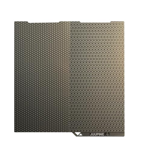 JUUPINE double-sided PEI 256x268 print platform for Anycubic hot bed, stainless steel double-sided etched (honeycomb + cube) build plate, for ANYCUBIC Kobra3/Kobra 3 Combo 3D printer von JUUPINE