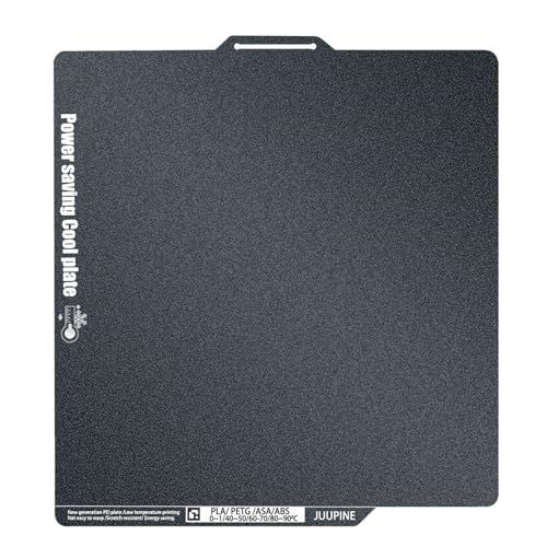 JUUPINE2025 launches new power-saving PEI cold plate, 257x257mm texture hot bed low temperature printing Pla plate suitable for Bambu lab X1/A1/P1S/X1C/X1E/P1P 3D printer von JUUPINE