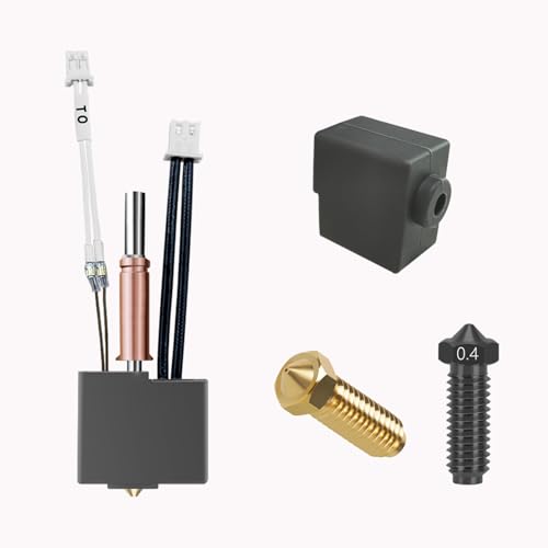 JUUPINE Für Anycbic Kobra3 Hotend Kit & Silikonsocke & 0,4 Düse (mit 1 Messing & 1 gehärtetem Stahl), für Kobra 3 & Kobra 3 Combo JUUPINE Für Anycbic Kobra3 Hotend Kit & Silikonsocke & 0,4 Düse (mit 1 Messing & 1 gehärtetem Stahl), für Kobra 3 & Kobra 3 Combo von JUUPINE