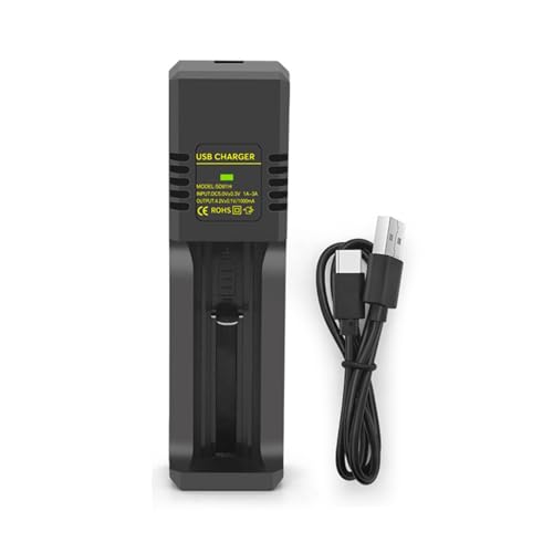 JUYAXIN 1 Set Single Slot Battery Charging Dock 3.7V 4.2V Batteries Charging Adapter Base for 18650 14500 16340 18350 and More JUYAXIN 1 Set Single Slot Battery Charging Dock 3.7V 4.2V Batteries Charging Adapter Base for 18650 14500 16340 18350 and More von JUYAXIN