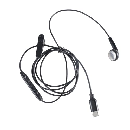 JUYAXIN USB-Typ-C-Ohrhörer, einseitiger Kopfhörer mit Mikrofon, verstärktes Kabel, USB-C-Ohrhörer, Single-Earbud-Kopfhörer für Musik JUYAXIN USB-Typ-C-Ohrhörer, einseitiger Kopfhörer mit Mikrofon, verstärktes Kabel, USB-C-Ohrhörer, Single-Earbud-Kopfhörer für Musik von JUYAXIN