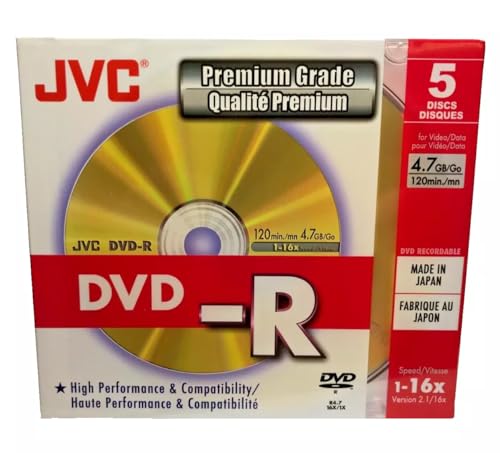 JVC DVD-R 4.7GB VDR47 5er Pack JVC DVD-R 4.7GB VDR47 5er Pack von JVC