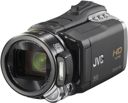 JVC GZ-HM400 Full-HD Camcorder (SD/SDHC-Card, 32 GB interner Speicher, 10-Fach Opt. Zoom, 9 Megapixel Fotofunktion, 7,1 cm (2,8 Zoll) Display) schwarz von JVC
