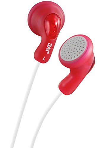 JVC Gumy HA-F14-RN-U In-Ear-Kopfhörer (kabelgebunden, optimaler Dank Gummikörper, kraftvoller Sound, rot) von JVC