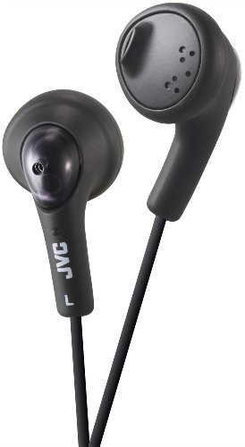 JVC Gumy HA-F160-B-E In-Ear Kopfhörer Stereo-Kopfhörer mit Bass Boost und 3,5mm Klinkenkabel (1,2m) - Schwarz von JVC