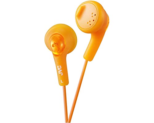JVC Gumy HA-F160-D-E In-Ear Kopfhörer Stereo-Kopfhörer mit Bass Boost und 3,5mm Klinkenkabel (1,2m) - Orange von JVC