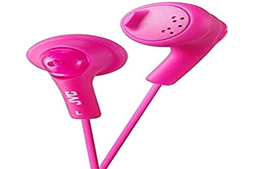 JVC Gumy HA-F160-P-E In-Ear Kopfhörer Stereo-Kopfhörer mit Bass Boost und 3,5mm Klinkenkabel (1,2m) - Pink von JVC