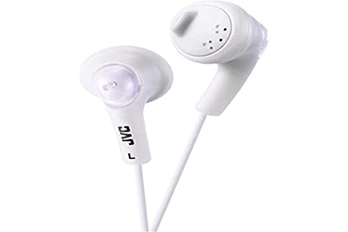 JVC Gumy HA-F160-W-E In-Ear Kopfhörer Stereo-Kopfhörer mit Bass Boost und 3,5mm Klinkenkabel (1,2m) - Weiß von JVC