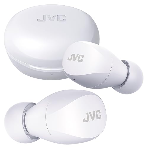JVC HA-A6T Gumy Mini Wireless Bluetooth Kopfhörer, 23 Stunden Akku, Schnellladung, Touch-Steuerung, IPX4 (weiß) von JVC