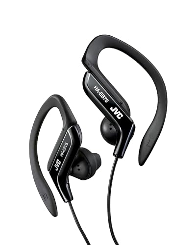 JVC HA-EB75-BN-U Ear-Clip Sportkopfhörer - Spritzwasserschutz IPX2, schwarz von JVC