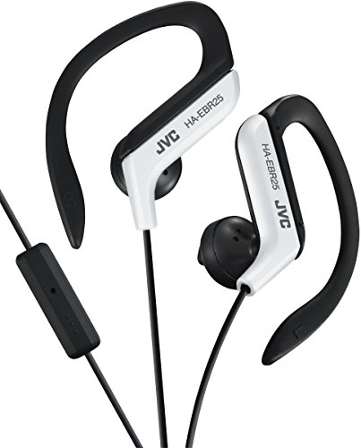JVC HA-EBR25-W-E Sport-Kopfhörer mit Fernbedienung/Mikrofon weiß von JVC