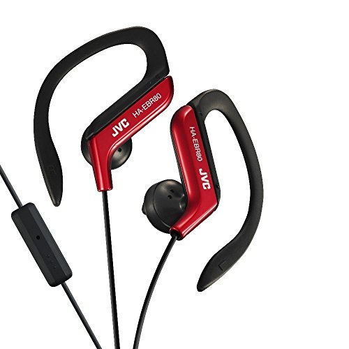 JVC HA-EBR80-R-E In-Ear-Clip Kopfhörer (105dB) mit Mic rot von JVC