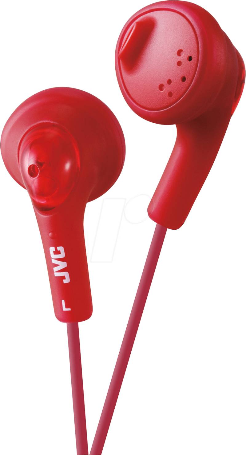 JVC HA-F160-R - Gummierter In-Ear Kopfhörer, rot von JVC