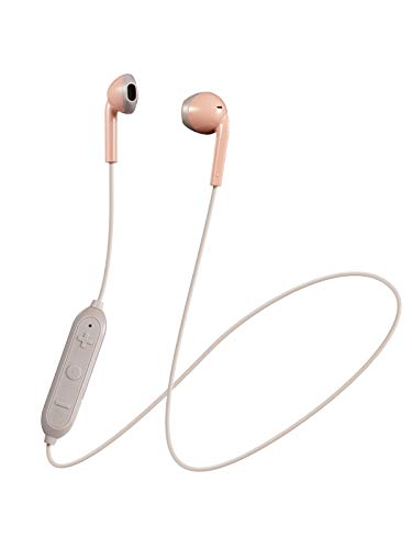 JVC HA-F19BT-PT-E Bluetooth Earbuds Kopfhörer mit Headsetfunktion (Farbe Pink x Taupe) von JVC