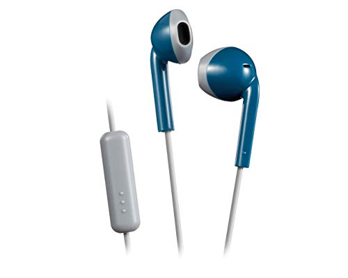 JVC HA-F19M-AH-E Earbuds Kopfhörer mit Headsetfunktion (Farbe Azurblau x Grau) von JVC