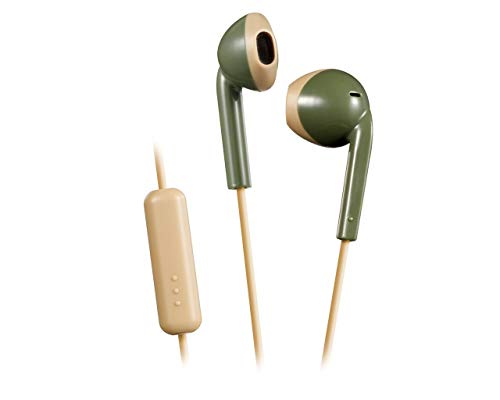 JVC HA-F19M-GC-E Earbuds Kopfhörer mit Headsetfunktion (Farbe Khaki x Beige) von JVC