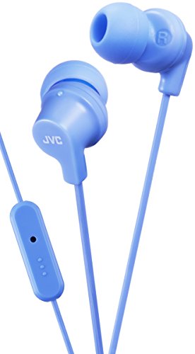 JVC HA-FR15-LA-E In-Ear Kopfhörer mit Fernbedienung und Mikrofon, Blau (hellblau) von JVC