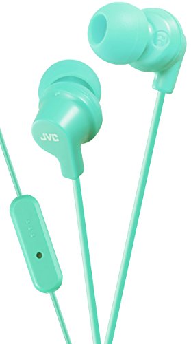 JVC HA-FR15-Z-E In-Ear-Kopfhörer mit Fernbedienung/Mikrofon, Türkis (mint) von JVC