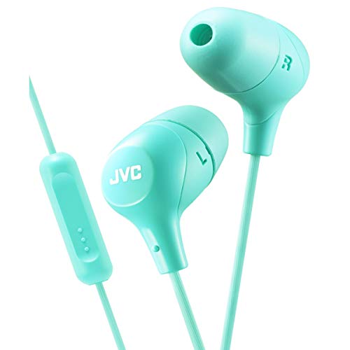 JVC HA-FX38M-G-E In-Ear-Kopfhörer mit 1-Tasten-Fernbedienung und Mikrofon grün JVC HA-FX38M-G-E In-Ear-Kopfhörer mit 1-Tasten-Fernbedienung und Mikrofon grün von JVC