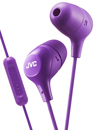JVC HA-FX38M-V-E In-Ear-Kopfhörer mit 1-Tasten-Fernbedienung und Mikrofon lila JVC HA-FX38M-V-E In-Ear-Kopfhörer mit 1-Tasten-Fernbedienung und Mikrofon lila von JVC
