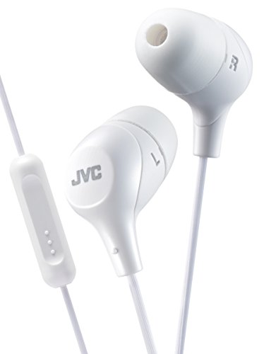 JVC HA-FX38M-W-E In-Ear-Kopfhörer mit 1-Tasten-Fernbedienung und Mikrofon weiß von JVC